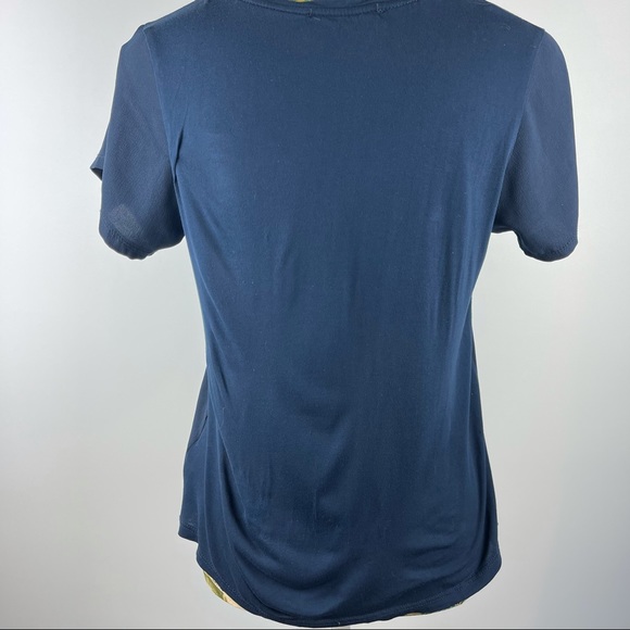 ZARA Size M Navy Blouse - Picture 7 of 9